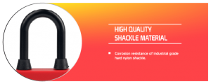 Dustproof Nylon Shackle Padlock supplier in Bangladesh.