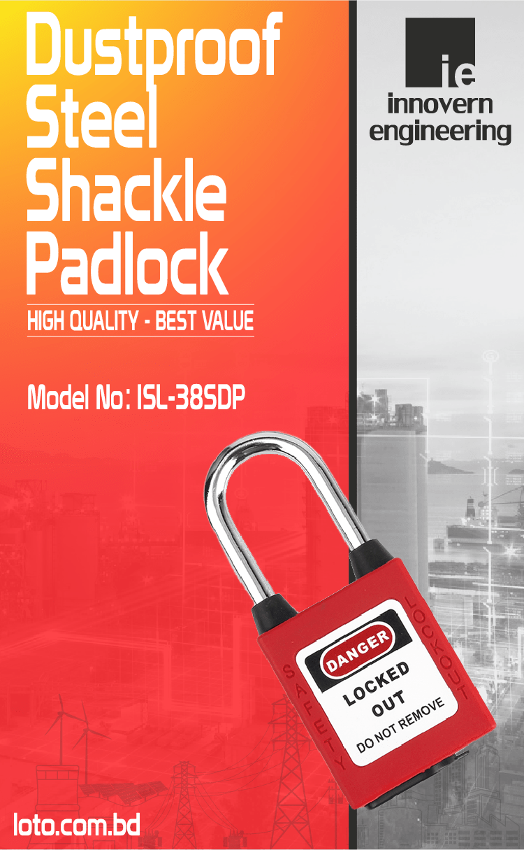 Dustproof Steel Shackle Padlock supplier in Dhaka, Bangladesh