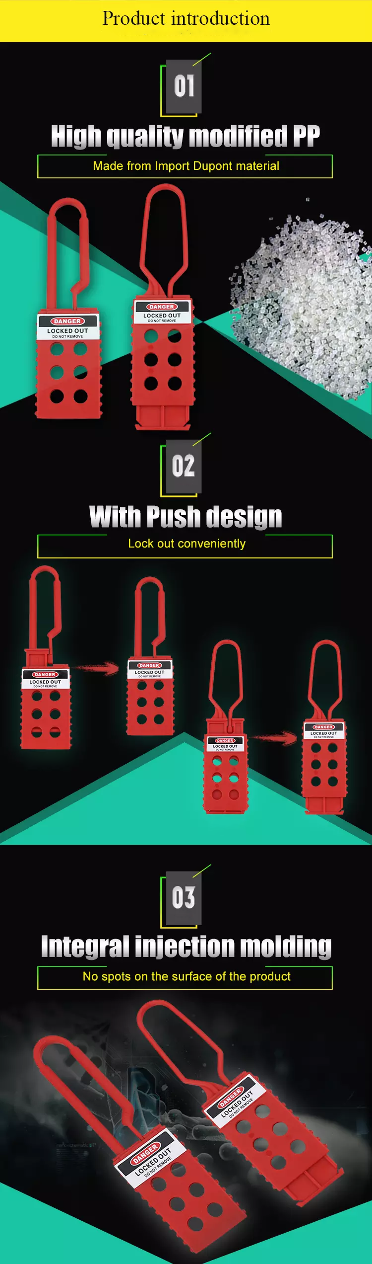 Nylon Lockout HASP supplier in Bangladesh.