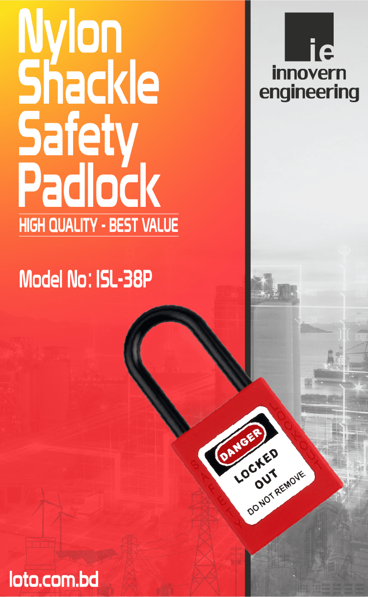 Nylon Shackle Safety Padlock supplier in Dhaka, Bangladesh