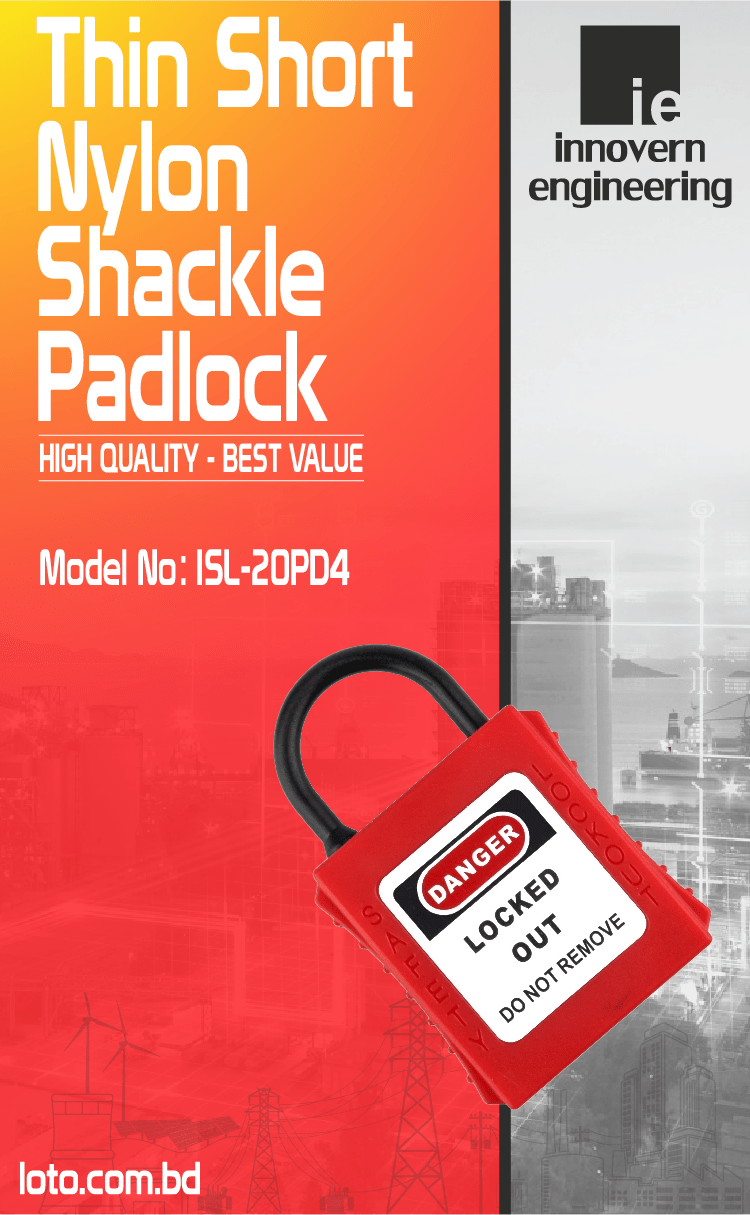 Thin Short Nylon Shackle Padlock supplier in Dhaka, Bangladesh