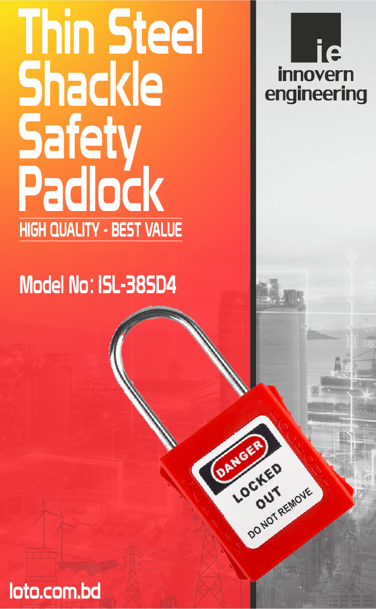 Thin Steel Shackle Safety Padlock supplier in Dhaka, Bangladesh